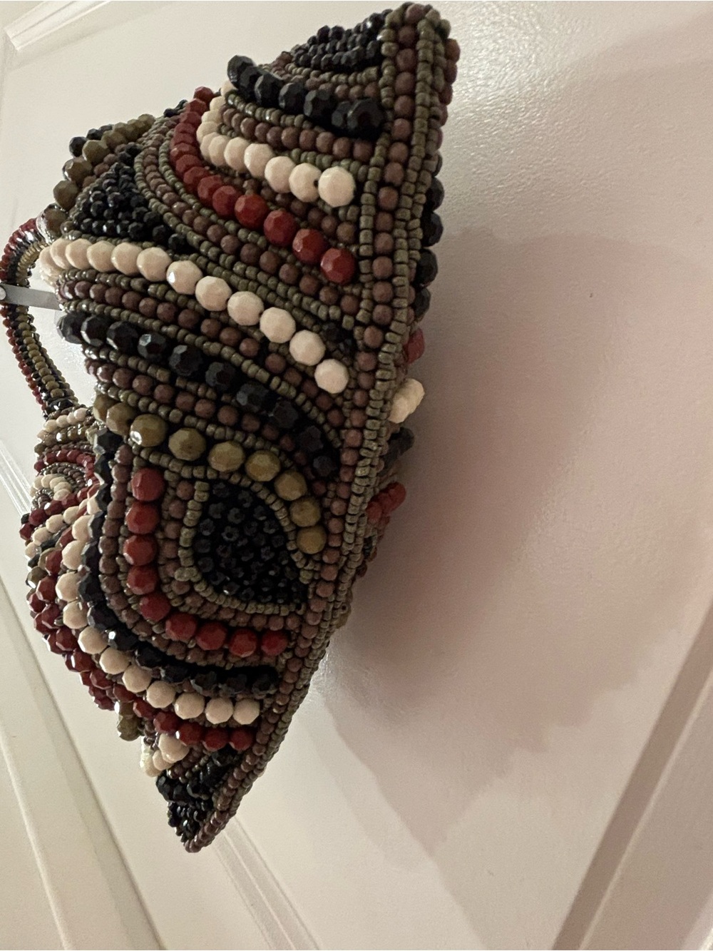 NWT Made in India Beaded Multicolor retro Hobo Bag - Picture 5 of 7
